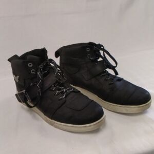 Mens Harley-Davidson Black Lace-Up Sneakers 9